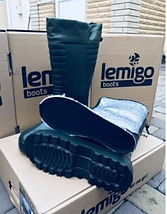 Чоботи для риболовлі та полювання Lemigo Arctic Termo 875 EVA -50°C зелені демісезонні польські, фото 6