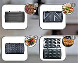 Мультимейкер 4 В 1 KINGBERG KB-2047 800W Бутербродниця, Гриль, Вафельниця, Горішниця, фото 2