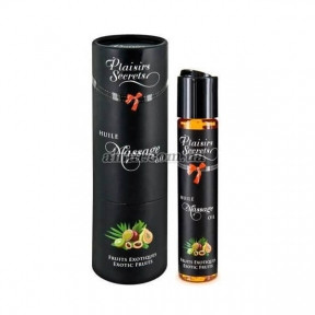 Масажна олія Plaisirs Secrets Exotic Fruits, 59 мл, з афродизіаками