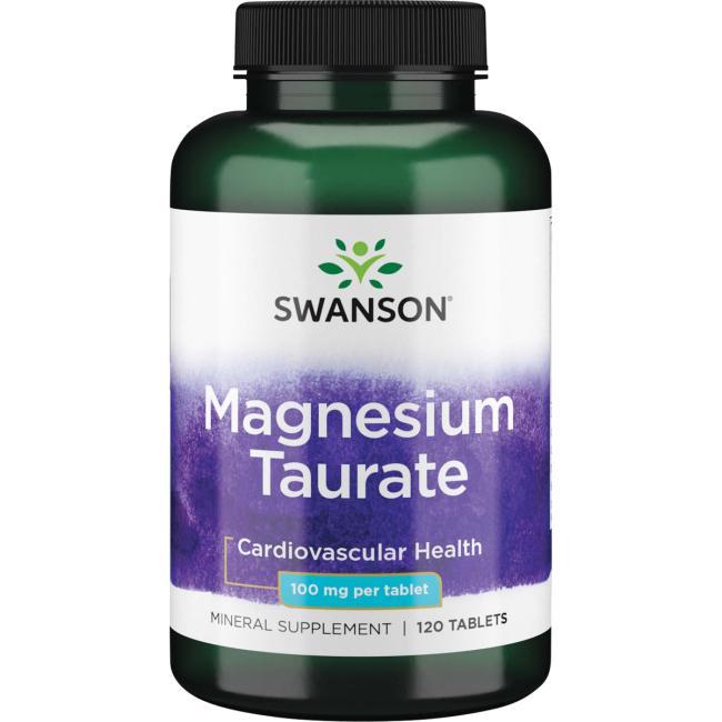 Магній (Таурат), Swanson, Magnesium (Taurate), 100 мг, табл 120