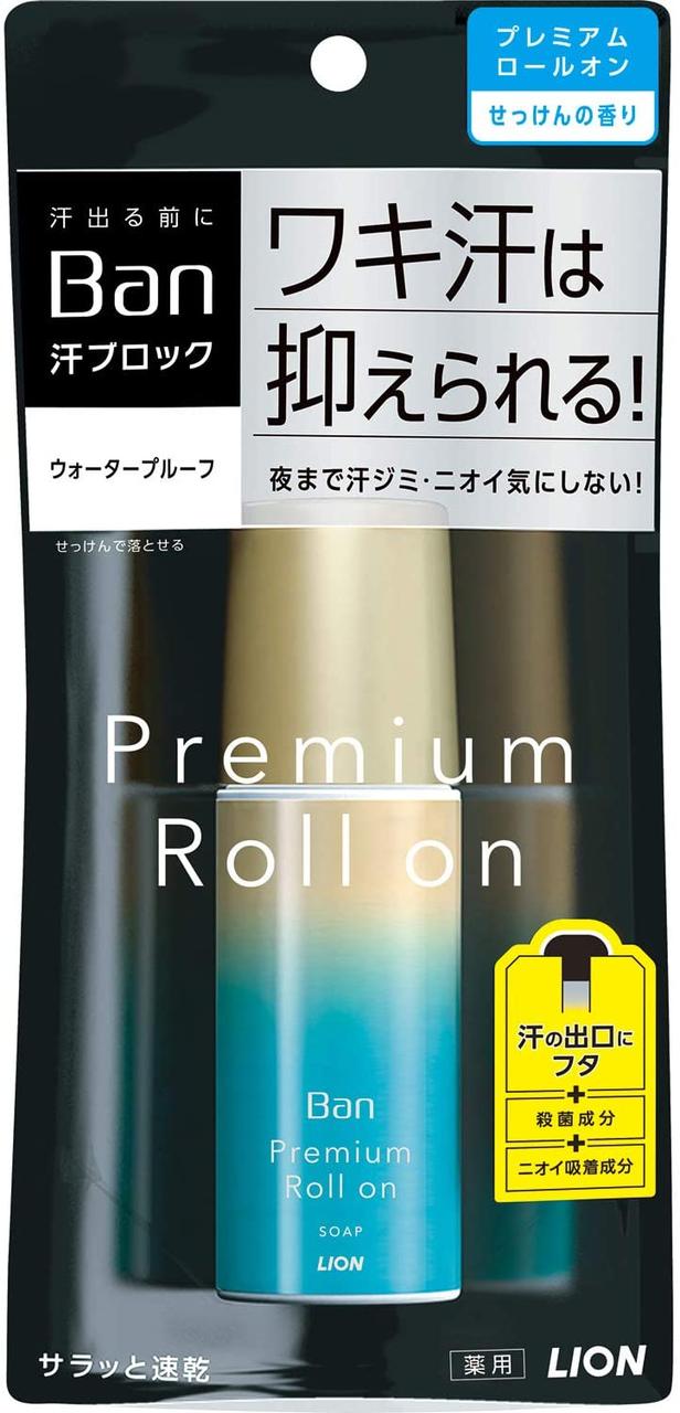 LION Ban Premium Roll On Кульковий дезодорант-антиперспірант аромат мила, 40 мл