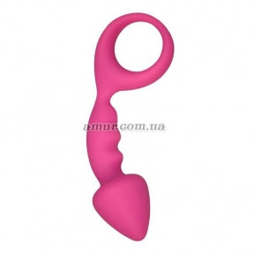 Анальний корок Adrien Lastic Budy Pink, зі стимулювальною ніжкою