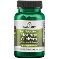 Моринга, Swanson, Moringa Oleifera, 400 мг, 60 капсул