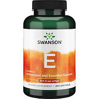 Вітамін Е, Swanson, Natural Vitamin E 400 IU (268 мг), 250 капсул