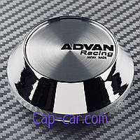 Ковпачки для дисків Advan Racing. Конус. Хром. 62 мм/68мм