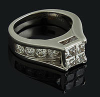 Золотое кольцо с бриллиантами С48Л1№7