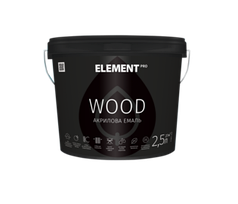 Емаль акрилова для дерева ELEMENT PRO WOOD (під тонування В3) 2.5 л.