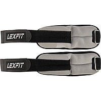 Обважнювачі для рук і ніг LEXFIT 2шт по 0,5 кг сірі