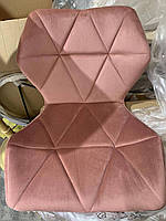 Стілець Augusto GD-Modern Base велюр фрез B-1025, на золотій хрестовині на стопах, з регулюванням висоти, фото 6