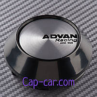 Ковпачки заглушки для литих дисків Advan racing.  62/68 мм.