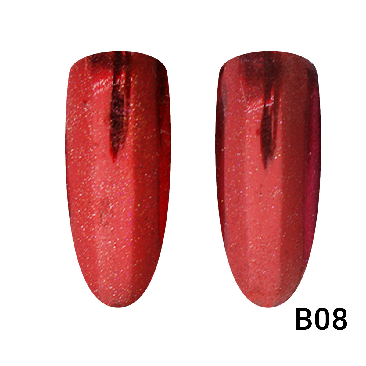 Прання для нігтів Mirror Red B08