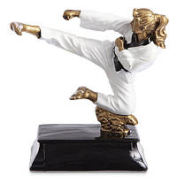 Награда спортивная карате статуэтка наградная каратистка SP-Sport 1836-B8