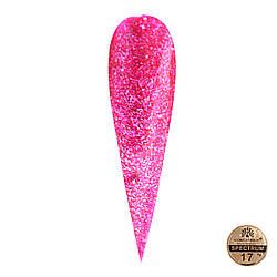 Гель-фарба з металевими пластівцями Global Fashion Spectrum 17, 5 г