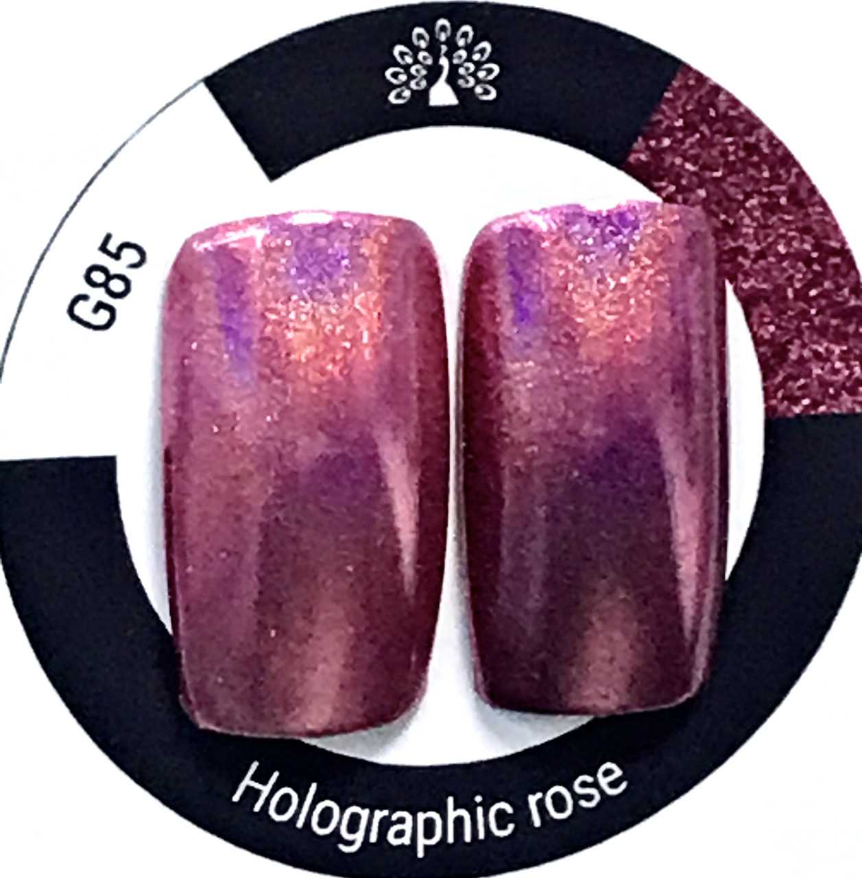 Втирання для нігтів Holographic rose Global Fashion G85