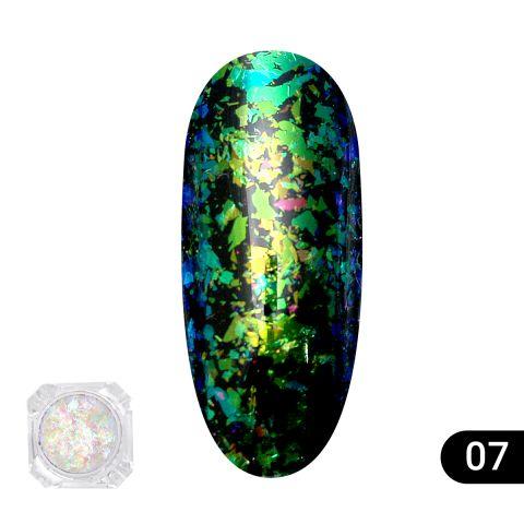 Втирання для нігтів Global Fashion, Transparent est chameleon 07