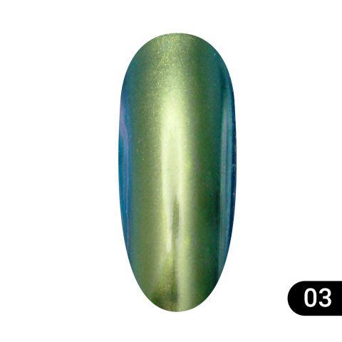 Втирання для нігтів Global Fashion, Magic mirror powder 03