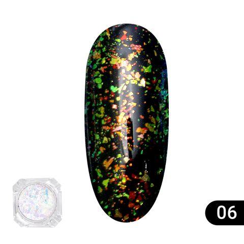 Втирання для нігтів Global Fashion, Transparent est chameleon 06