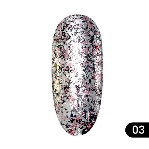 Втирання для нігтів Diamond Foil, Global Fashion 03