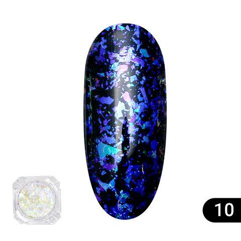 Втирання для нігтів Global Fashion, Transparent est chameleon 10