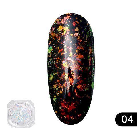 Втирання для нігтів Global Fashion, Transparent est chameleon 04