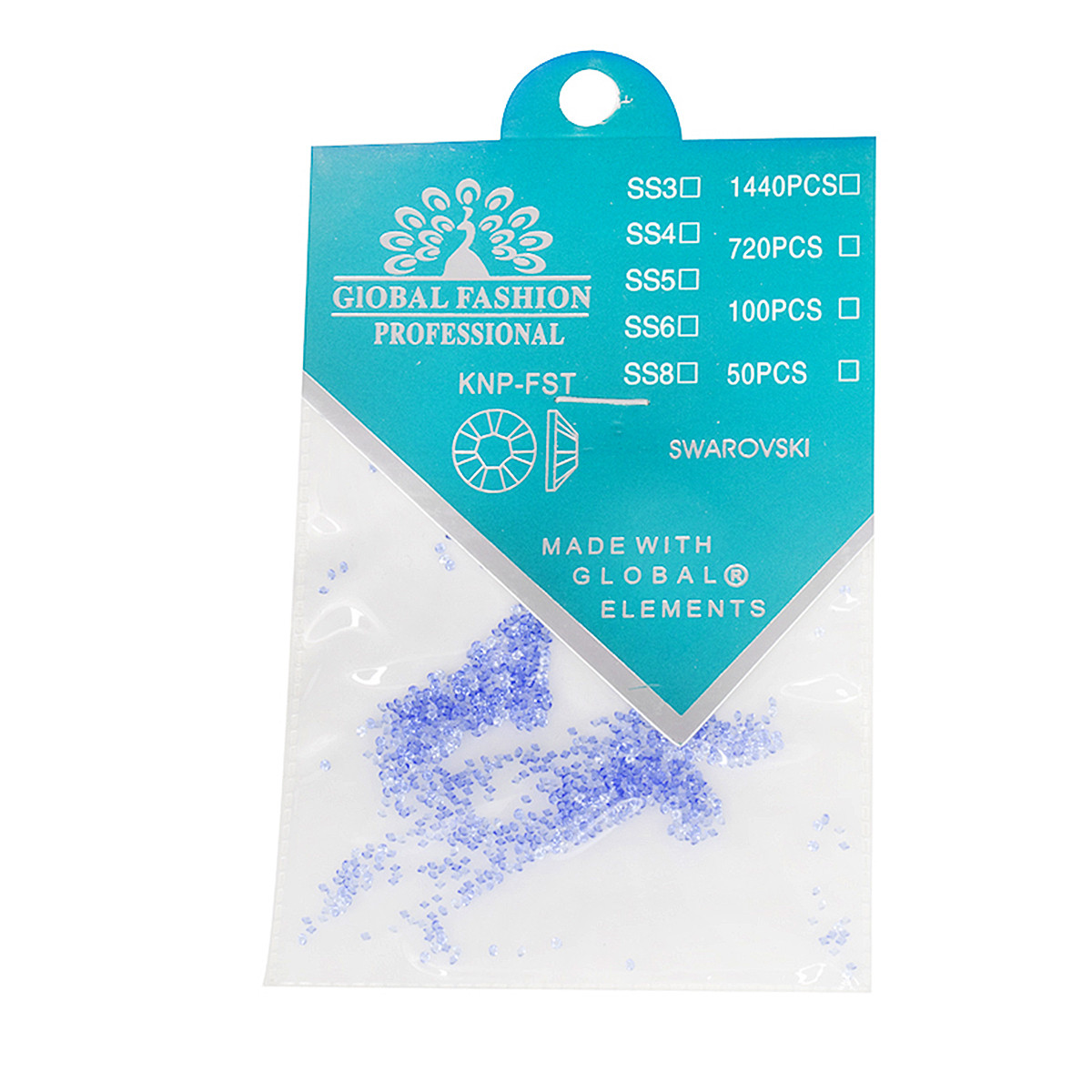 Пікселі кристал Swarovski Global Fashion, сині, SW-GFBLUE