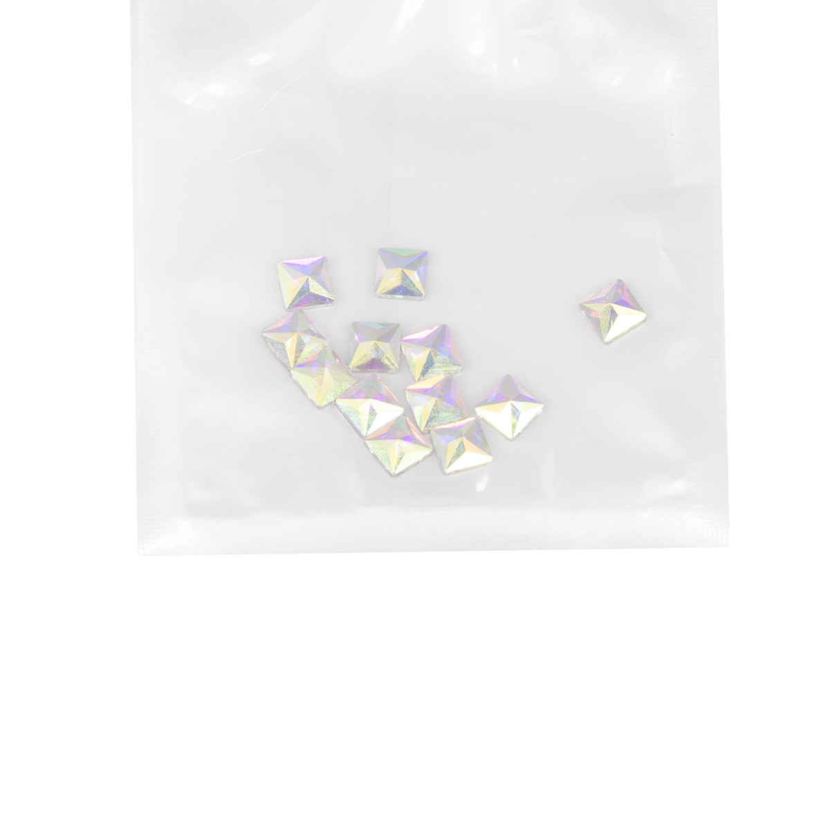 Камені Global Fashion Swarovski квадратні, хамелеон 12 шт, фото 1