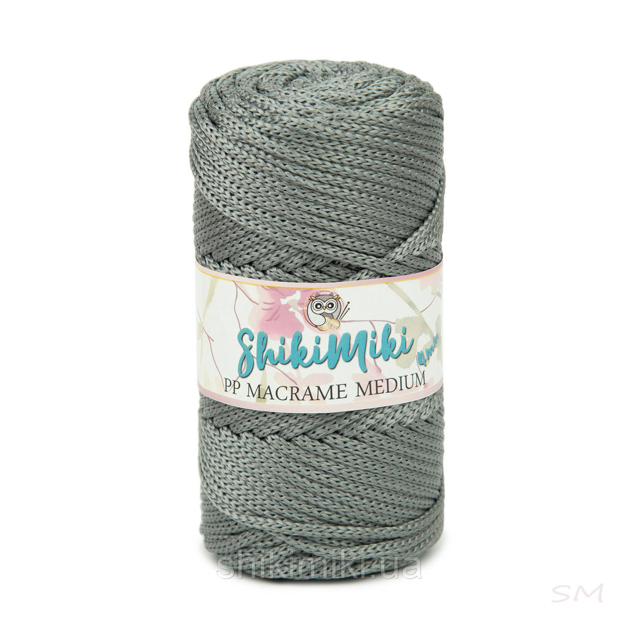 Трикотажний шнур PP Macrame Medium, колір Сірий