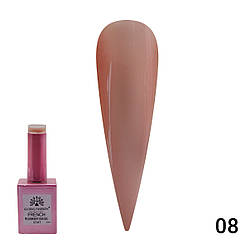 Каучукова база для гель-лаку френч Global Fashion Rubber Base Coat French, 15 мл 08