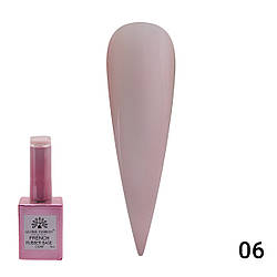 Каучукова база для гель-лаку френч Global Fashion Rubber Base Coat French, 15 мл 06