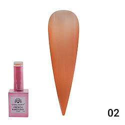 Каучукова база для гель-лаку френч Global Fashion Rubber Base Coat French, 15 мл 02