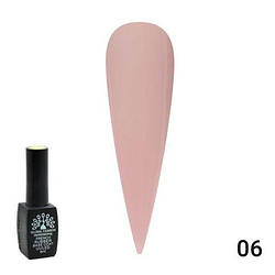 Каучукова база для гель лаку френч із шиммером, Rubber Base Coat French, 8 мл., Global Fashion 006