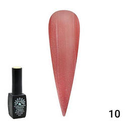 Каучукова база для гель лаку френч із шиммером, Rubber Base Coat French, 8 мл., Global Fashion 010