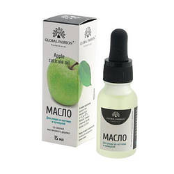 Олія для кутикули з піпеткою з ароматом яблуко Global Fashion, 15 мл