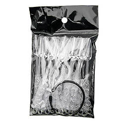 Палітра для фарб Global Fashion форма балерину, прозорі, 24 шт.