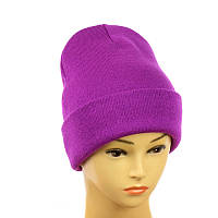 Шапка-лопата "New" без декора лавандовий