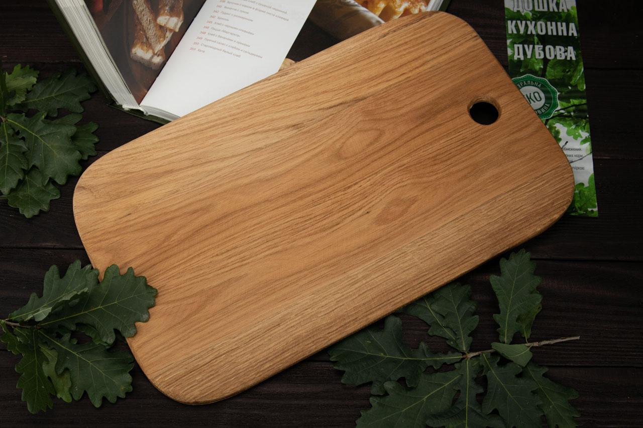 Дошка для нарізки прямокутна дубова, 25*40 см. - фото 1 - id-p1472146997