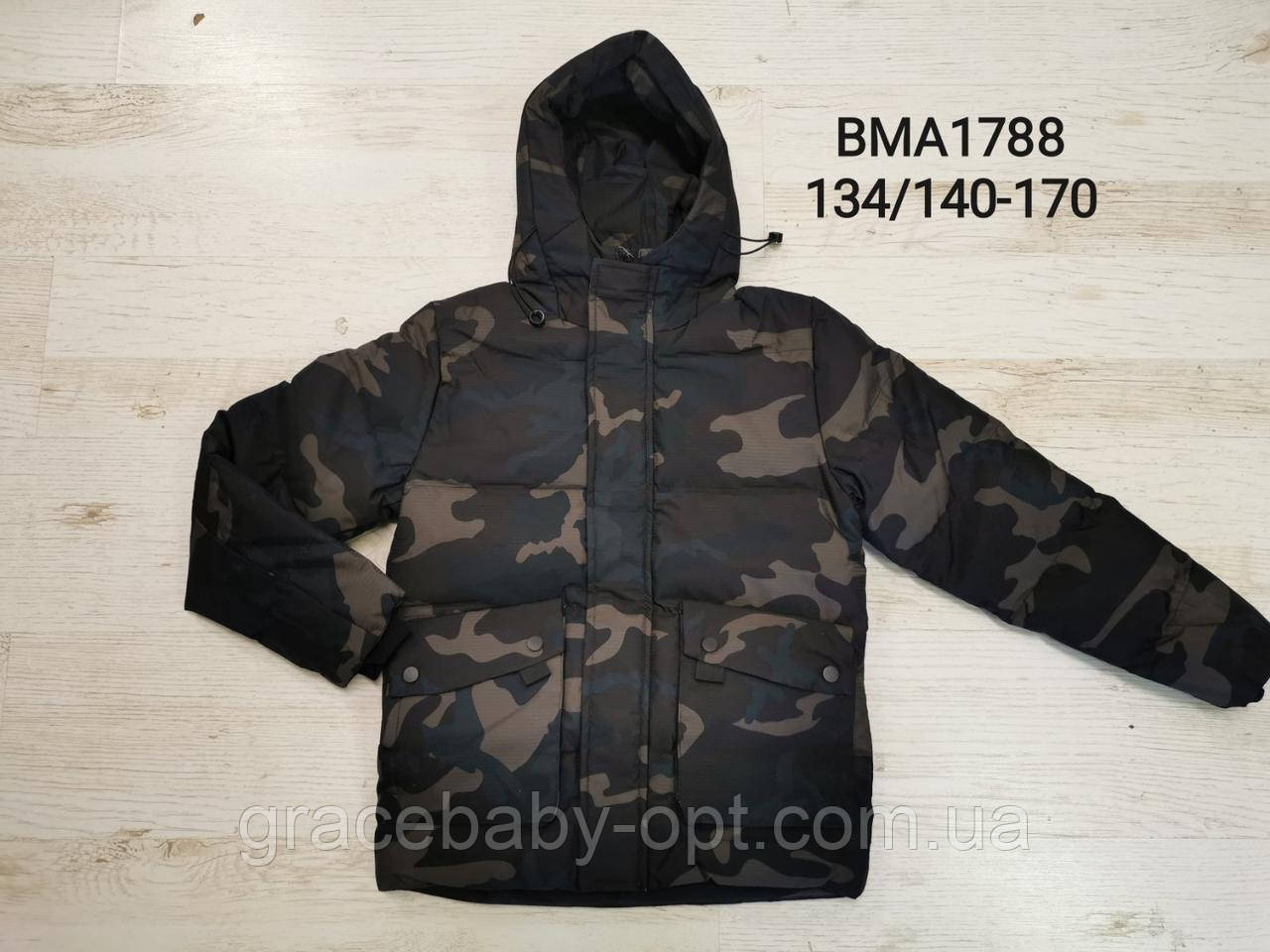 Куртка утепленна для хлопчиків оптом, Glo-story, 134/140-170 см, № BMA-1788