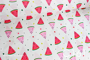 Тканина сатин Кавун