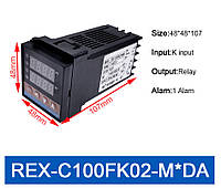 Термо реле PID регулятор REX C100(M) 0 до 400 C термореле