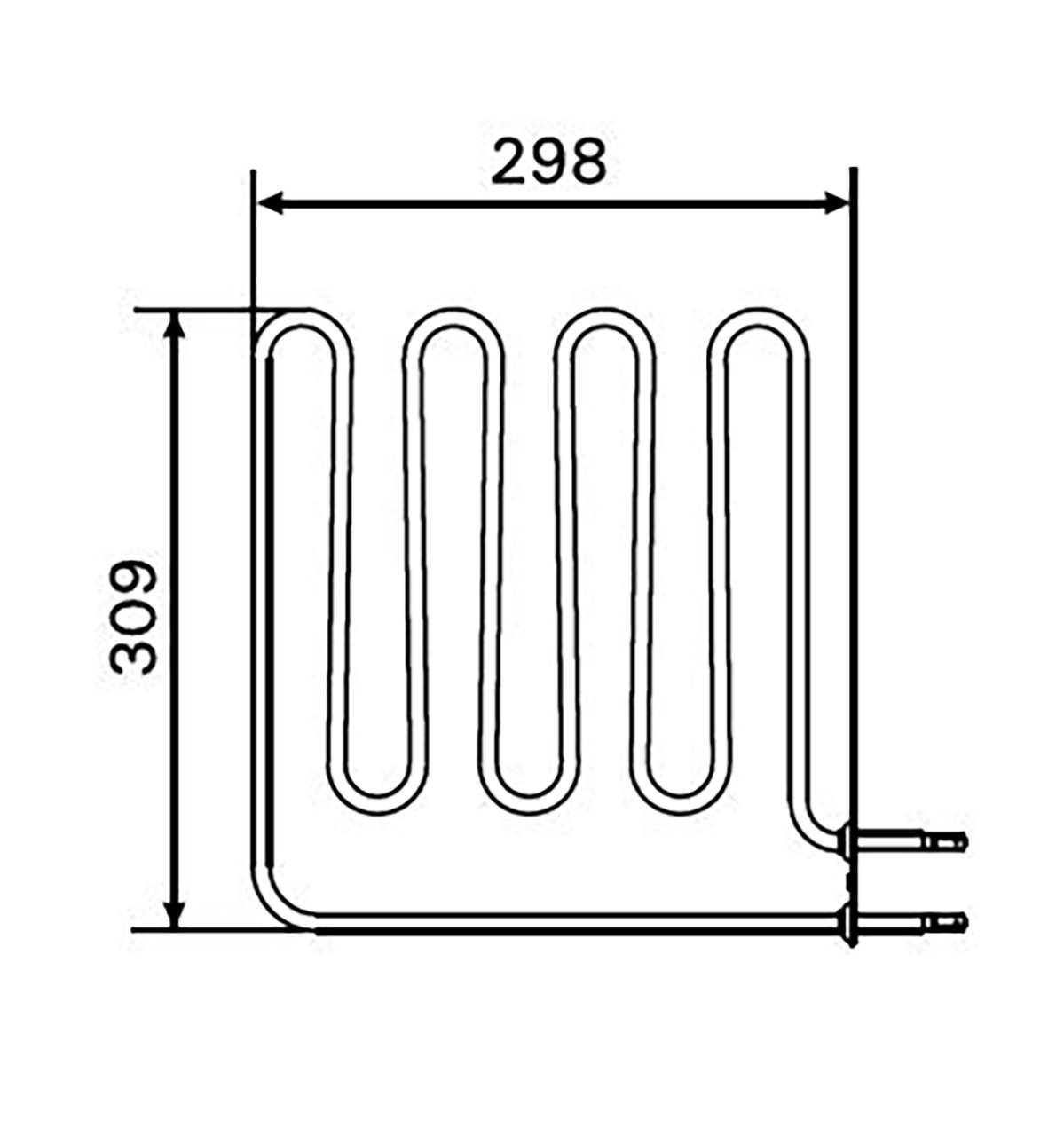 Тен для електрокам'янки Vega Pro 10,5/13,5 сауна Harvia ZSB-461 (1750W/230V)