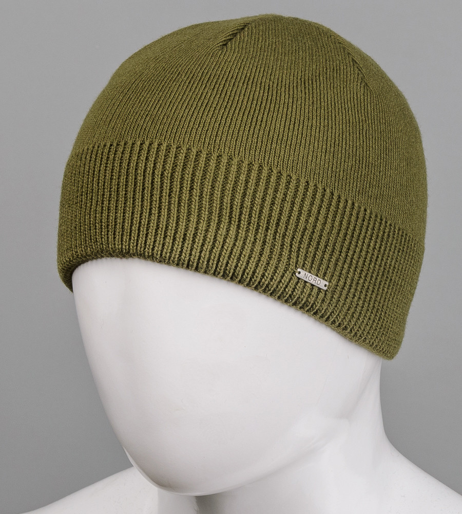 Шапка чоловіча на флісі (181015), Хакі, фото 1