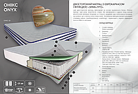 Ортопедический матрас двусторонний с еврокаркасом Оникс Світ Меблів купить в Одессе, Украине