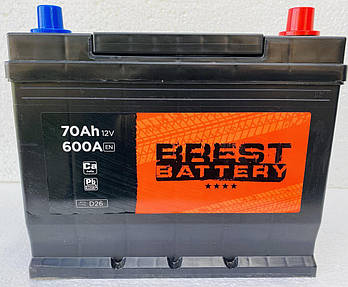 Автомобільний акумулятор BREST Battery Asia 70Ah/740A R+. (Брест Бетарі) Автомобільний АКБ(Білорусь)