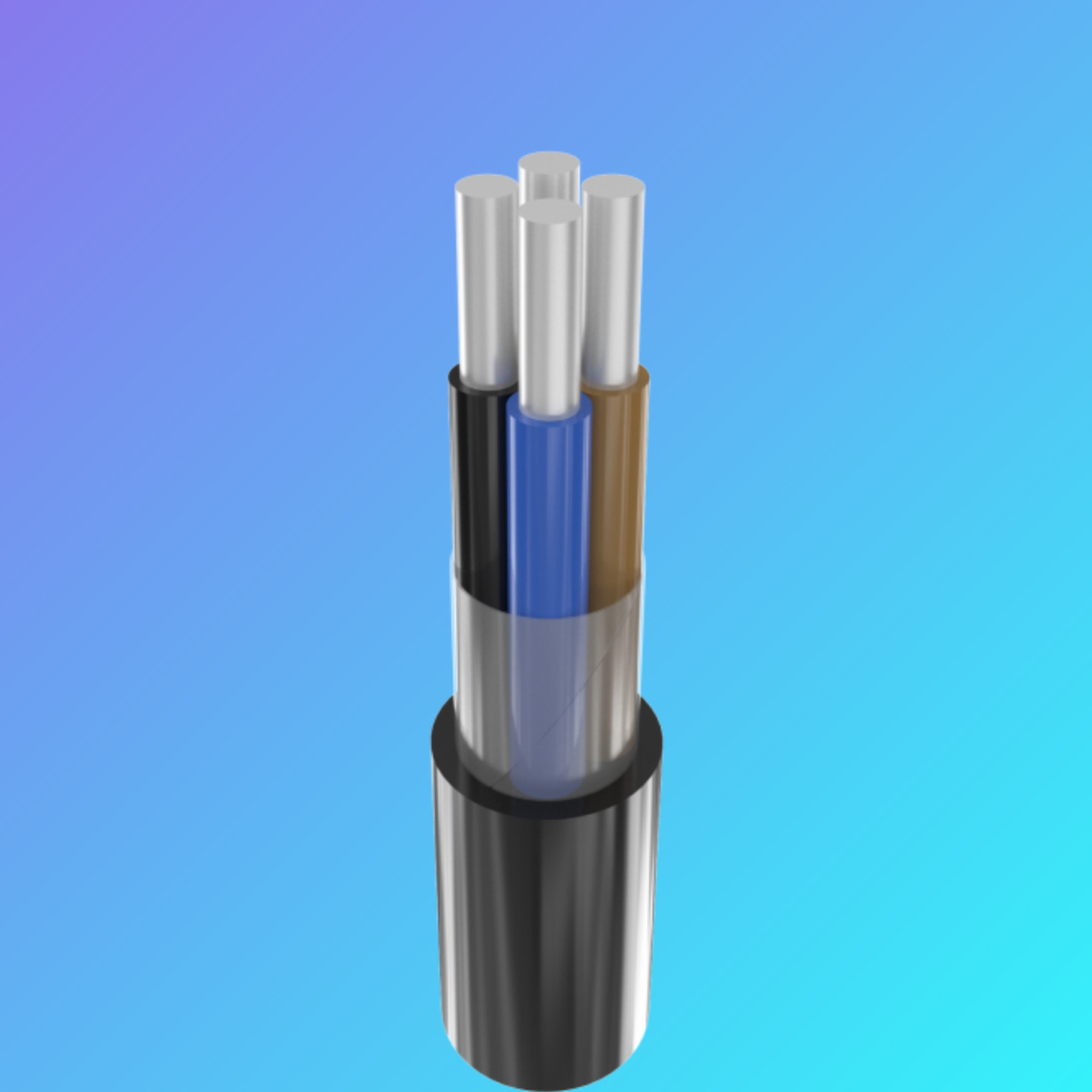 АВВГ 4*16 АВВГ нг 4*16 АВВГ нгд 4*16 Кабель алюмінієвий Силовий кабель, фото 1