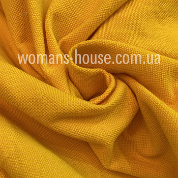 Лакоста трикотаж ширина 240 см (чулок) хб Жовтогарячий