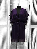 Туника пляжная, шифон Фиолетовая