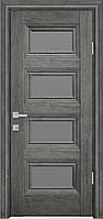 Двері міжкімнатні Новий Стиль Колекція Прованс Тесса, Скло Графіт, Горіх Сибірський