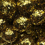 Ягоди в глітері декоративні золото 12 мм 400 шт, фото 2