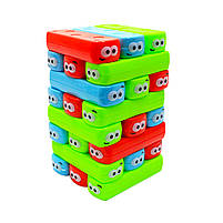 Настільна гра Fun game вежа Vega (Vega) за кольорами. Версія гри Дженга (Jenga) UKB-B0040, фото 2