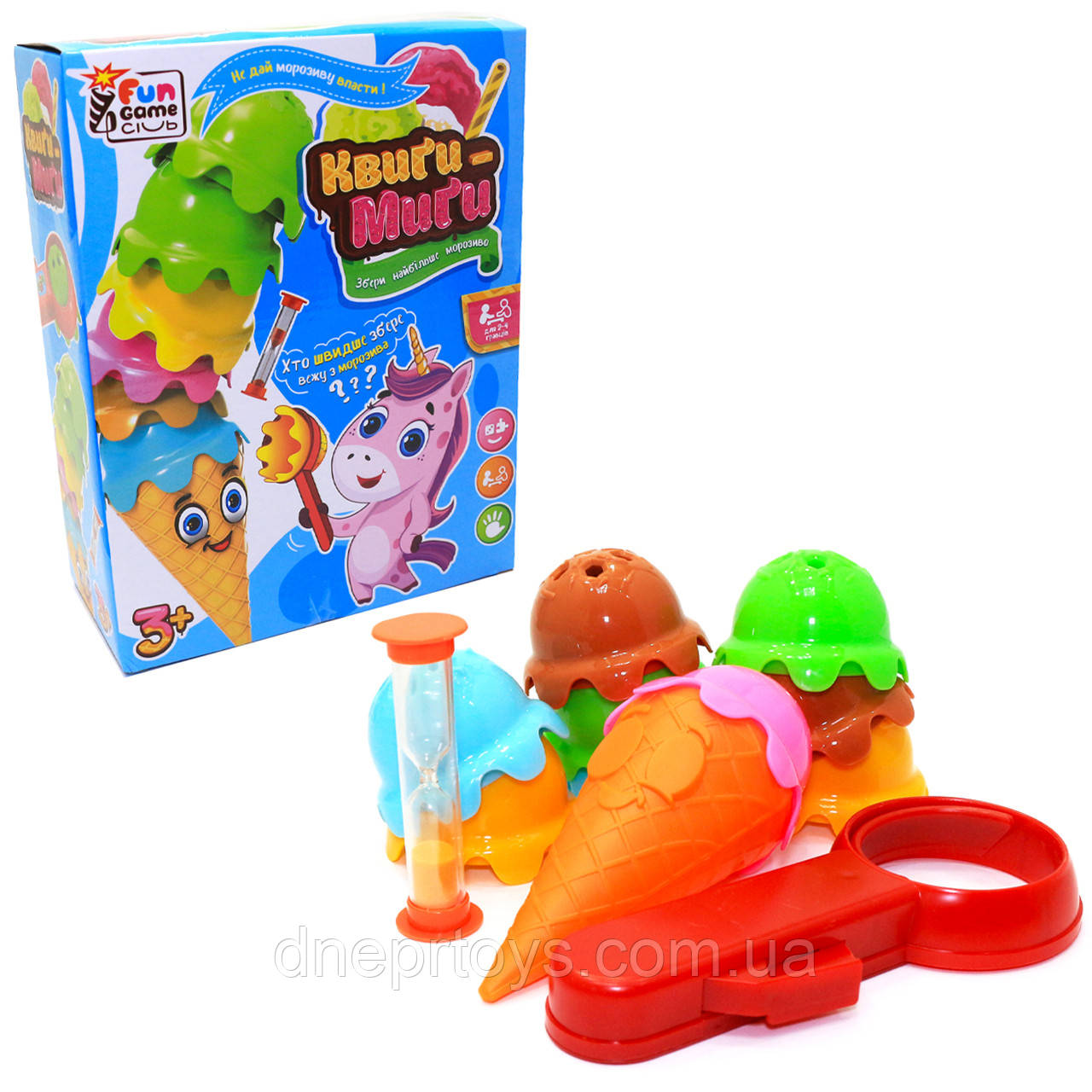 Настільна гра Вежа з морозива Fun game «Квиги-Миги» Збери велике морозиво, 25*20*7 см (56030), фото 1